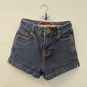 High waist denim shorts, US size 2 but fits like a 0